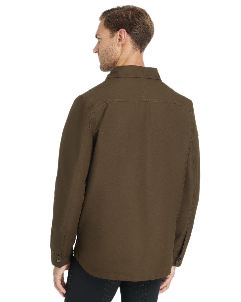Alpine coloured LeMieux Mens Showerproof Shacket on white background