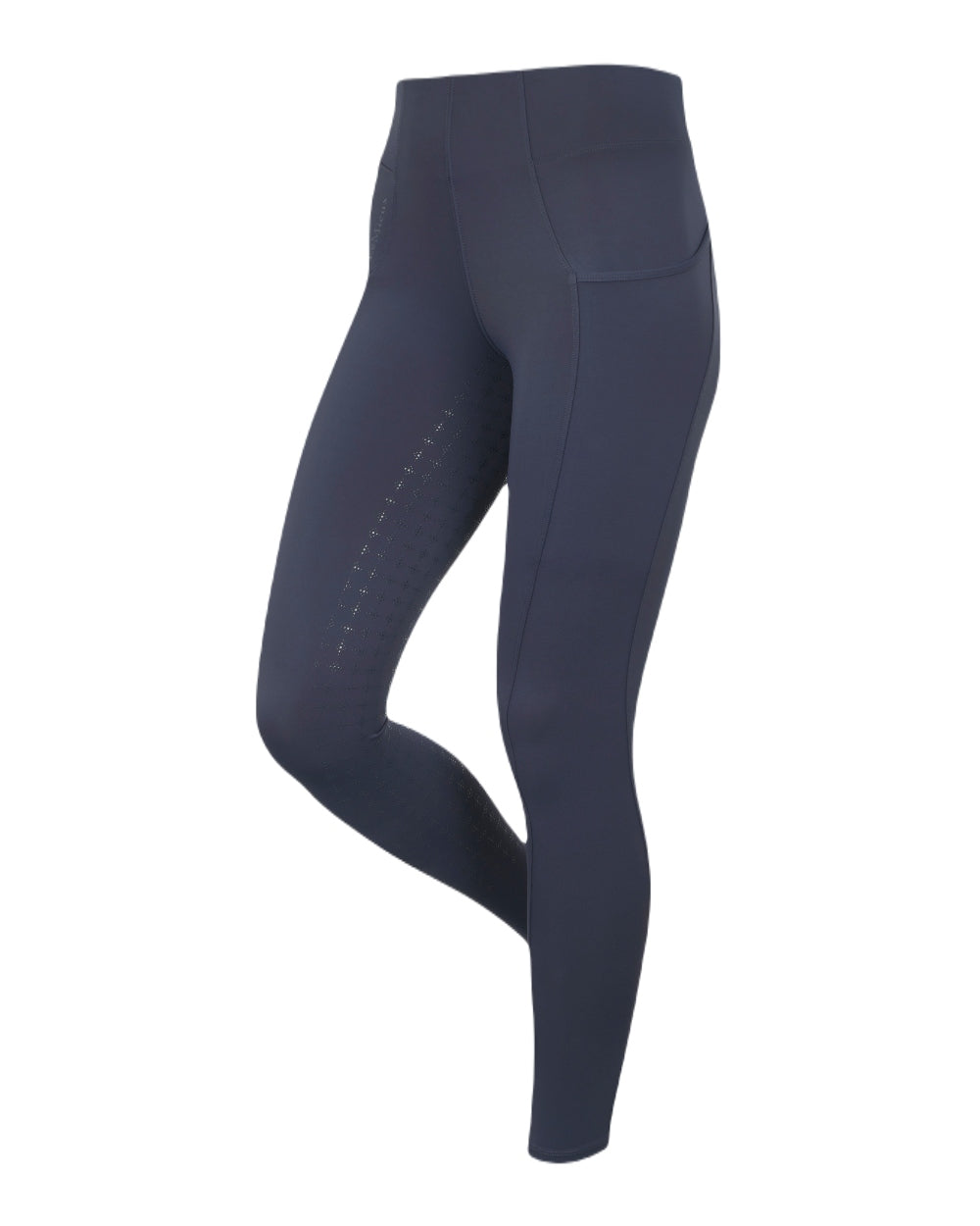 Dusk Blue coloured LeMieux Naomi Pull On Breeches on white background