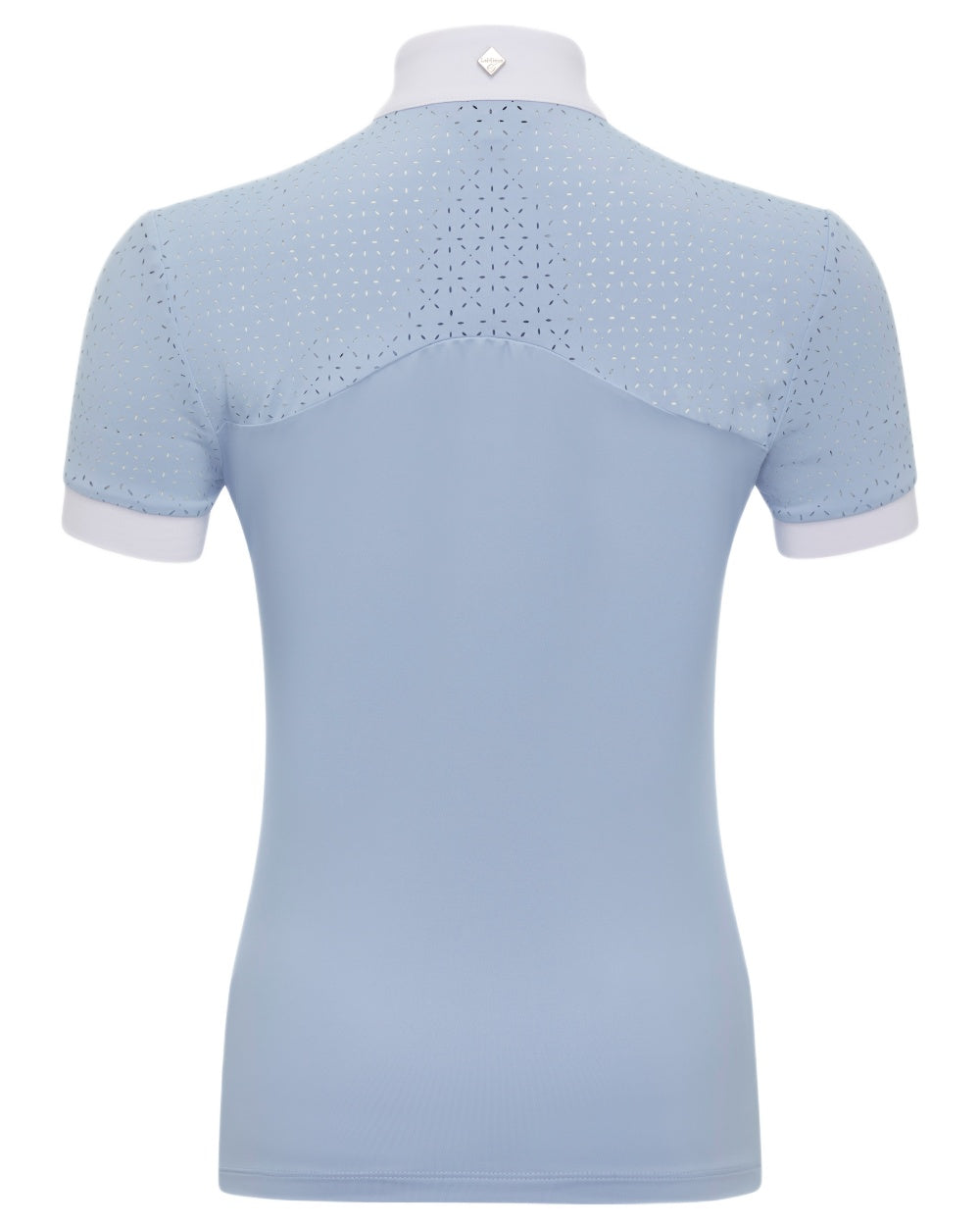 Mist coloured LeMieux Olivia Short Sleeve Show Shirt on white background