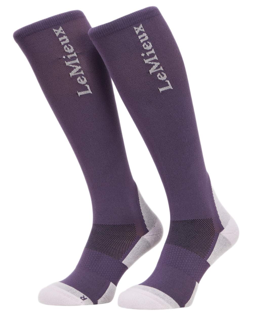 Juniper coloured LeMieux Performance Socks on white background
