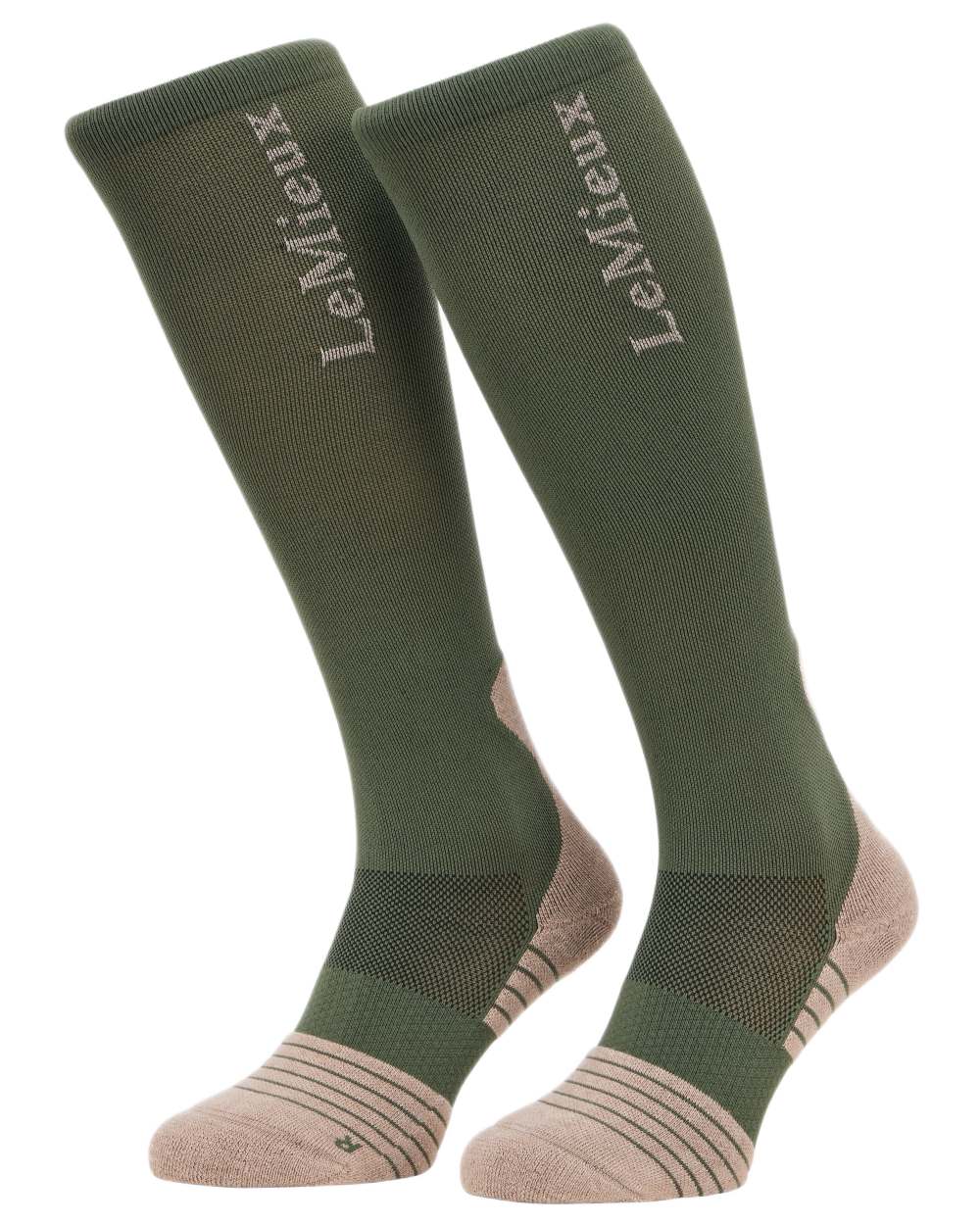 Rosemary coloured LeMieux Performance Socks on white background