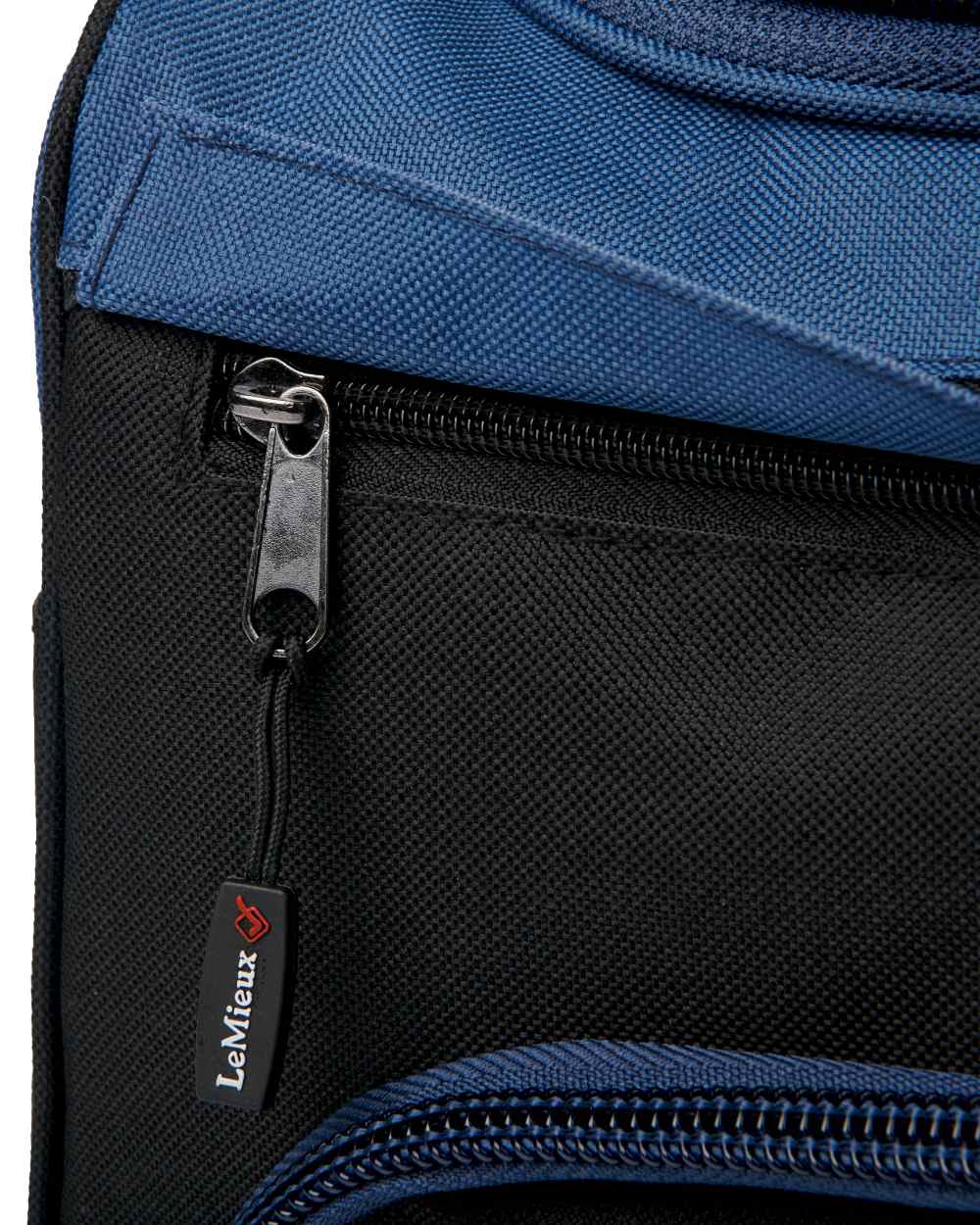 Navy coloured LeMieux ProKit Lite Grooming Bag on white background