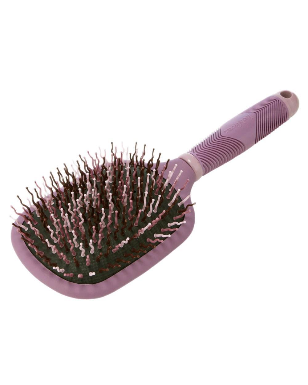 Mallow coloured LeMieux Tangle Tidy Brush on white background
