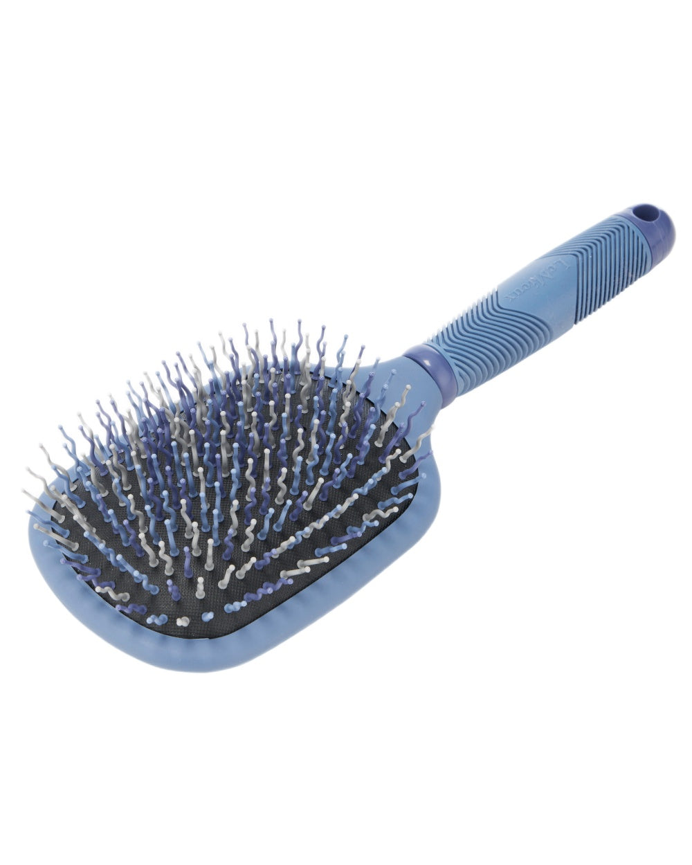 Powder Blue coloured LeMieux Tangle Tidy Brush on white background