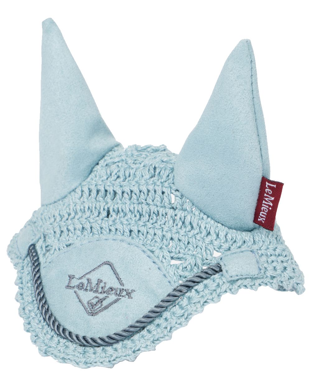 Glacier coloured LeMieux Toy Pony Fly Hood on white background