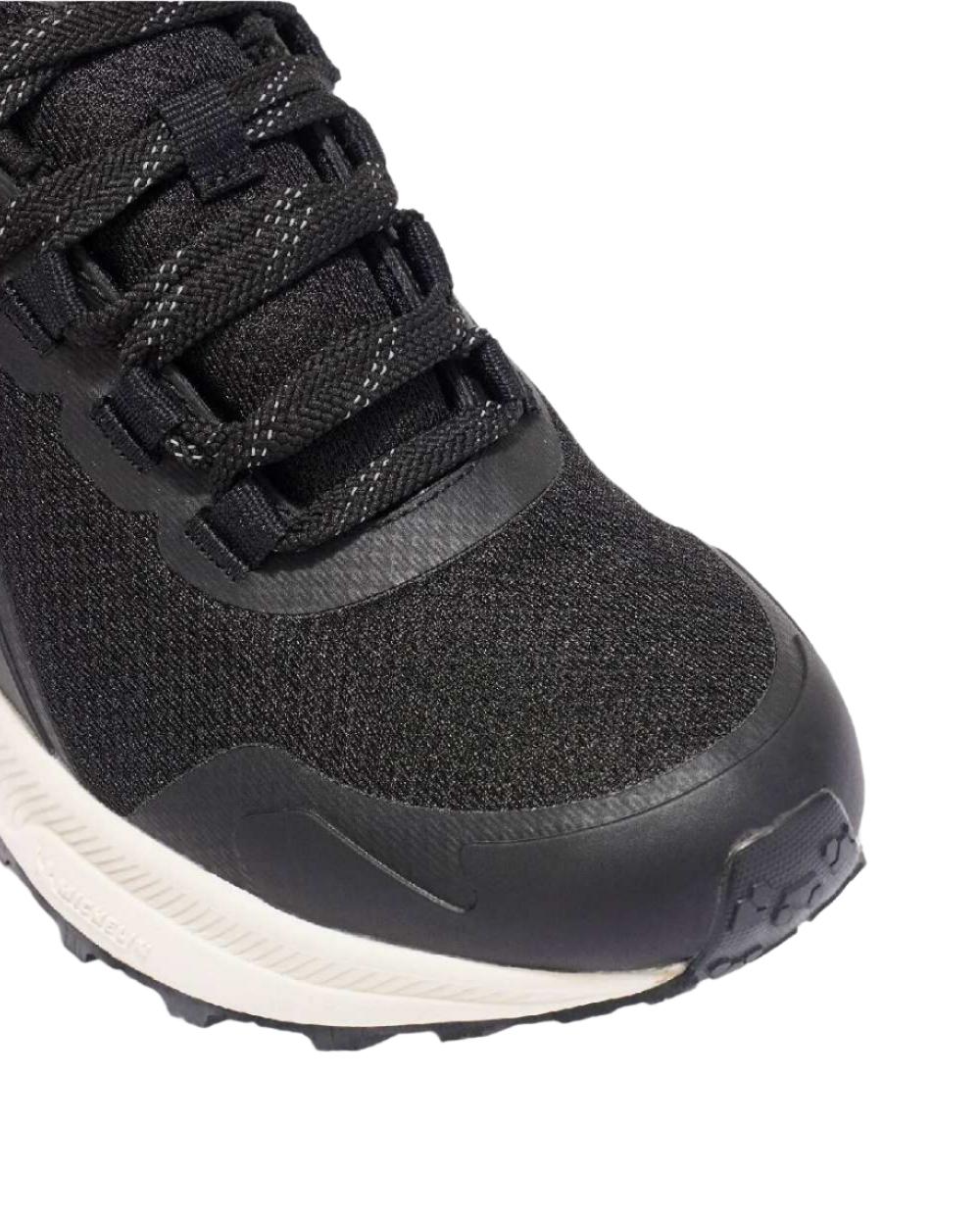Black coloured LeMieux Trax Waterproof Trainers on white background