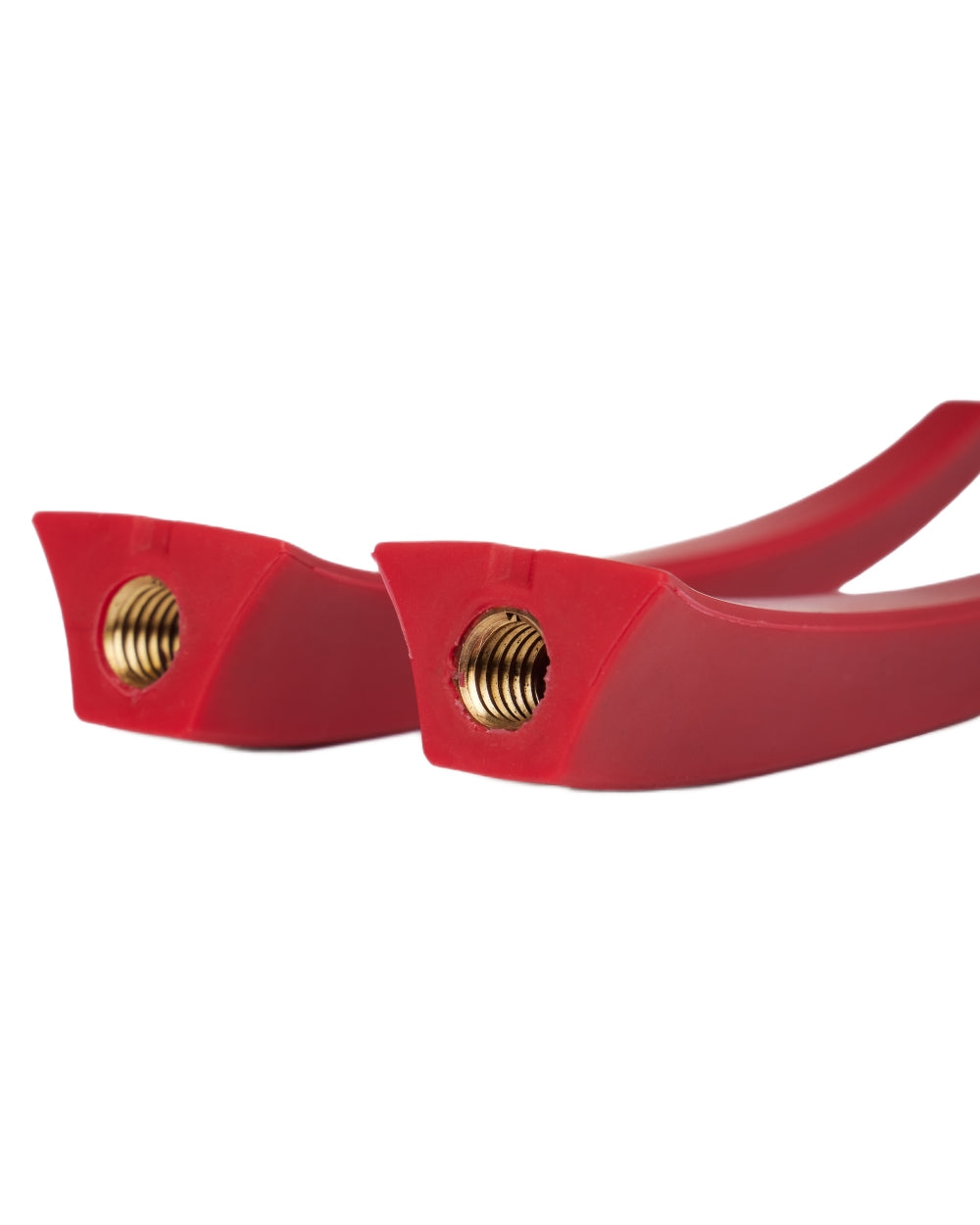Chilli coloured LeMieux VectorFlex Stirrup Arm on white background