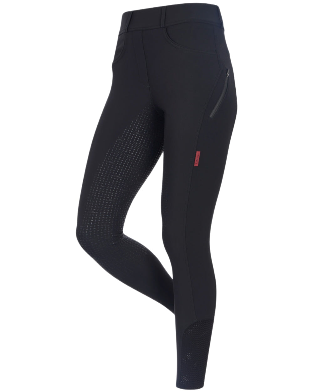 Black coloured LeMieux Womens Amy Breggings on white background
