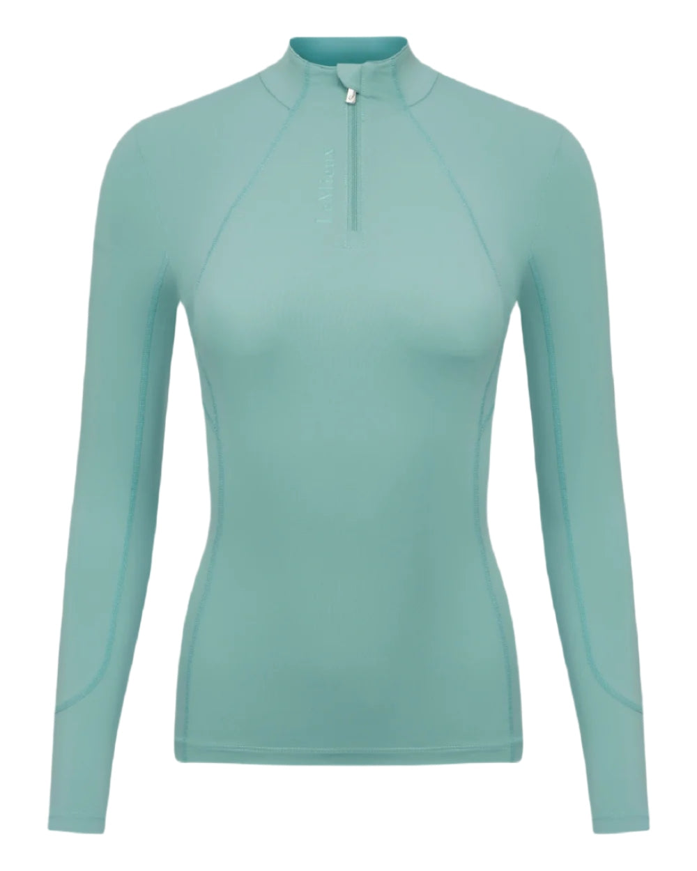 Aqua coloured LeMieux Womens Base Layer on white background