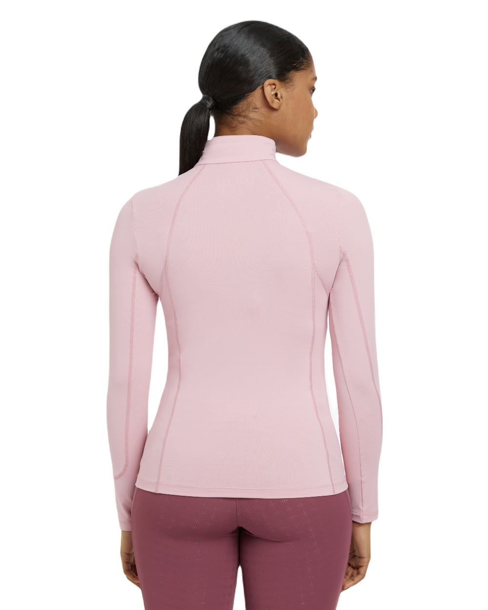 Blossom coloured LeMieux Womens Base Layer on white background