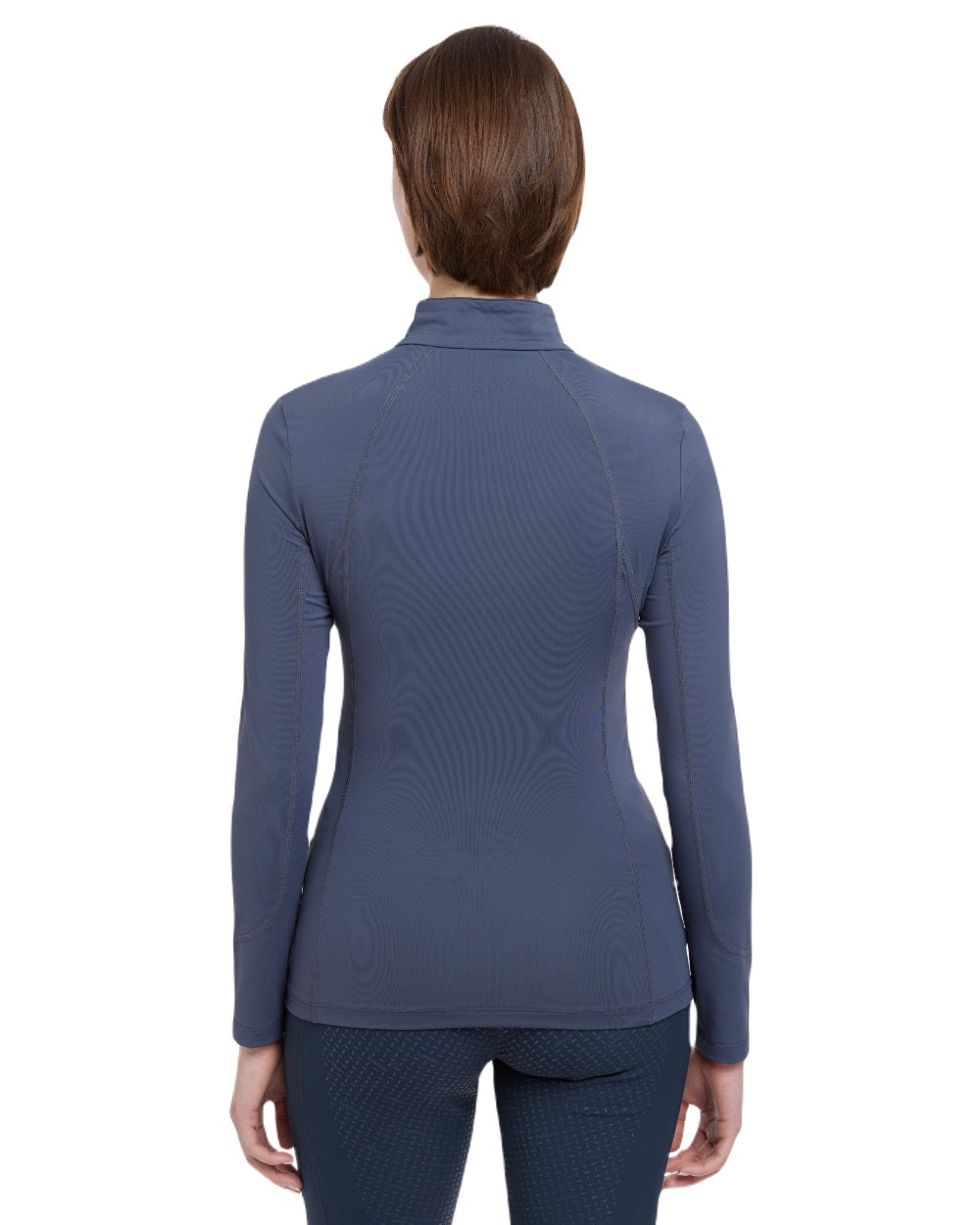 Dusk Blue coloured LeMieux Womens Base Layer on white background