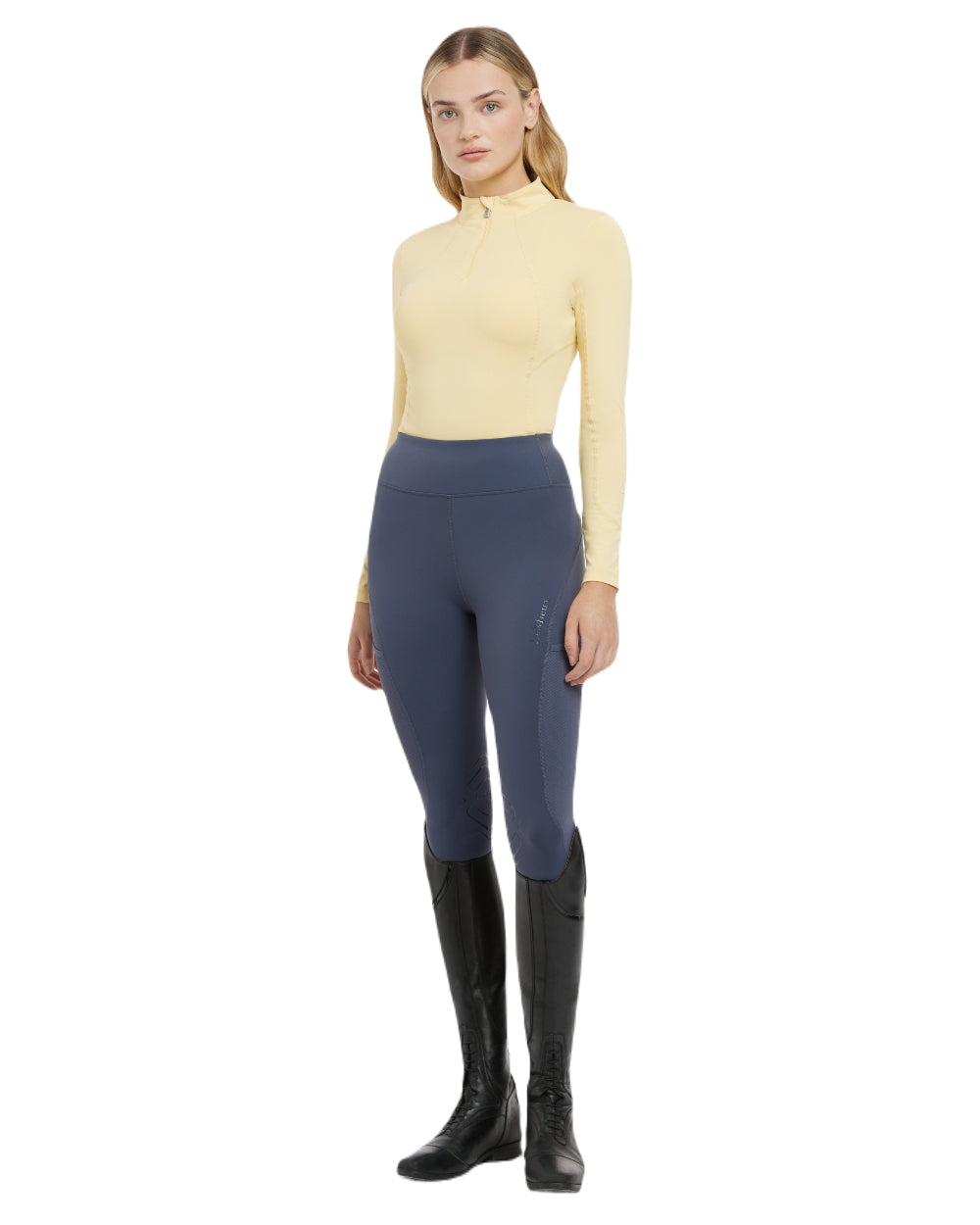 Mimosa coloured LeMieux Womens Base Layer on white background