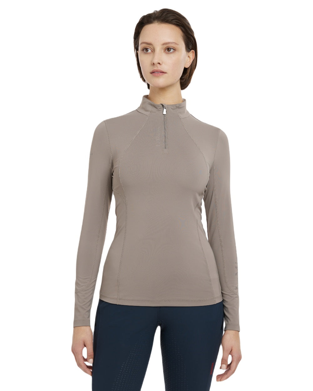 Pecan coloured LeMieux Womens Base Layer on white background