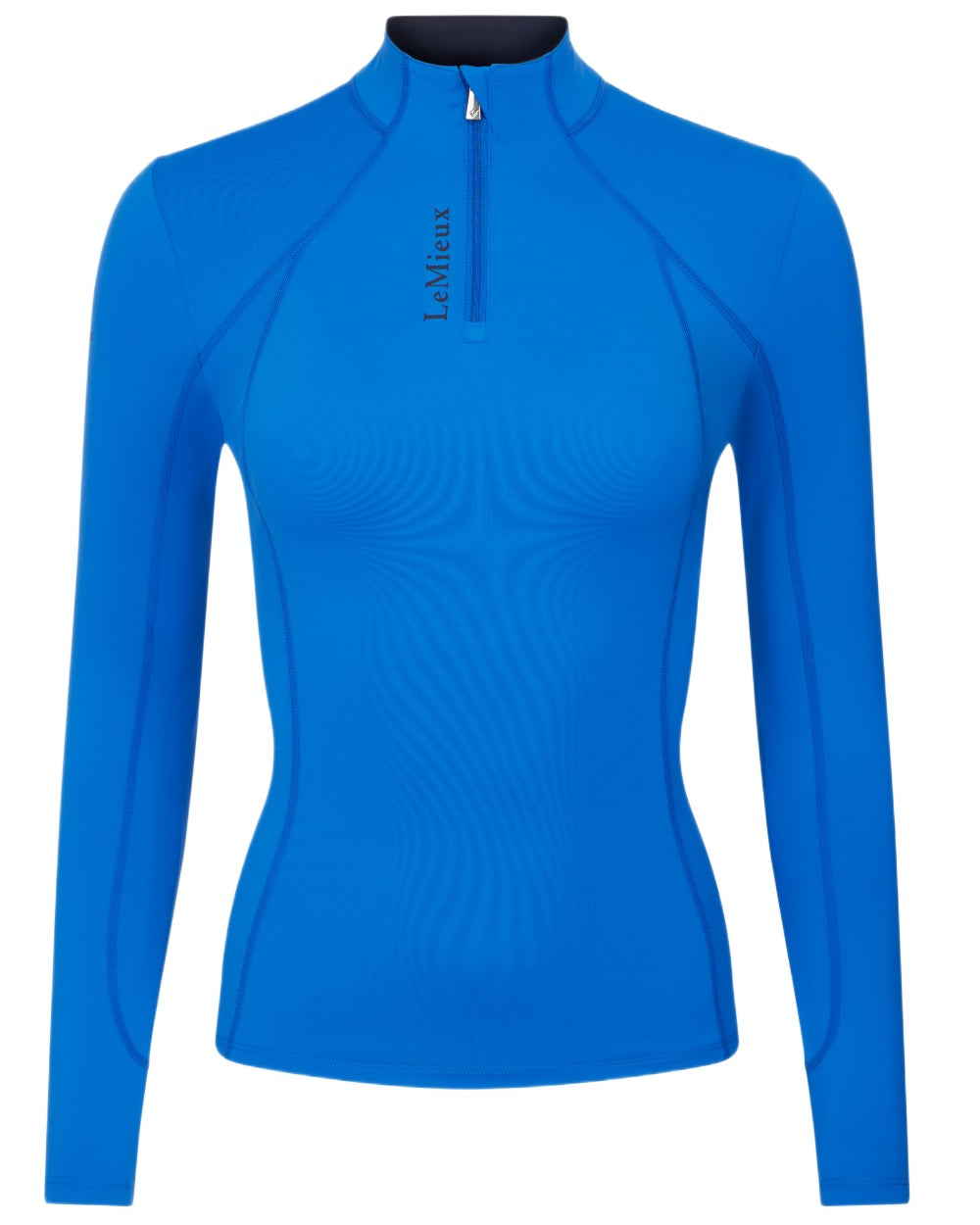 Benetton Blue coloured LeMieux Womens Classique Base Layer on white background