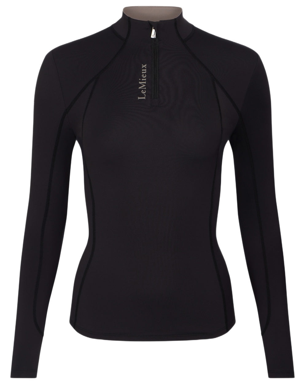 Black coloured LeMieux Womens Classique Base Layer on white background