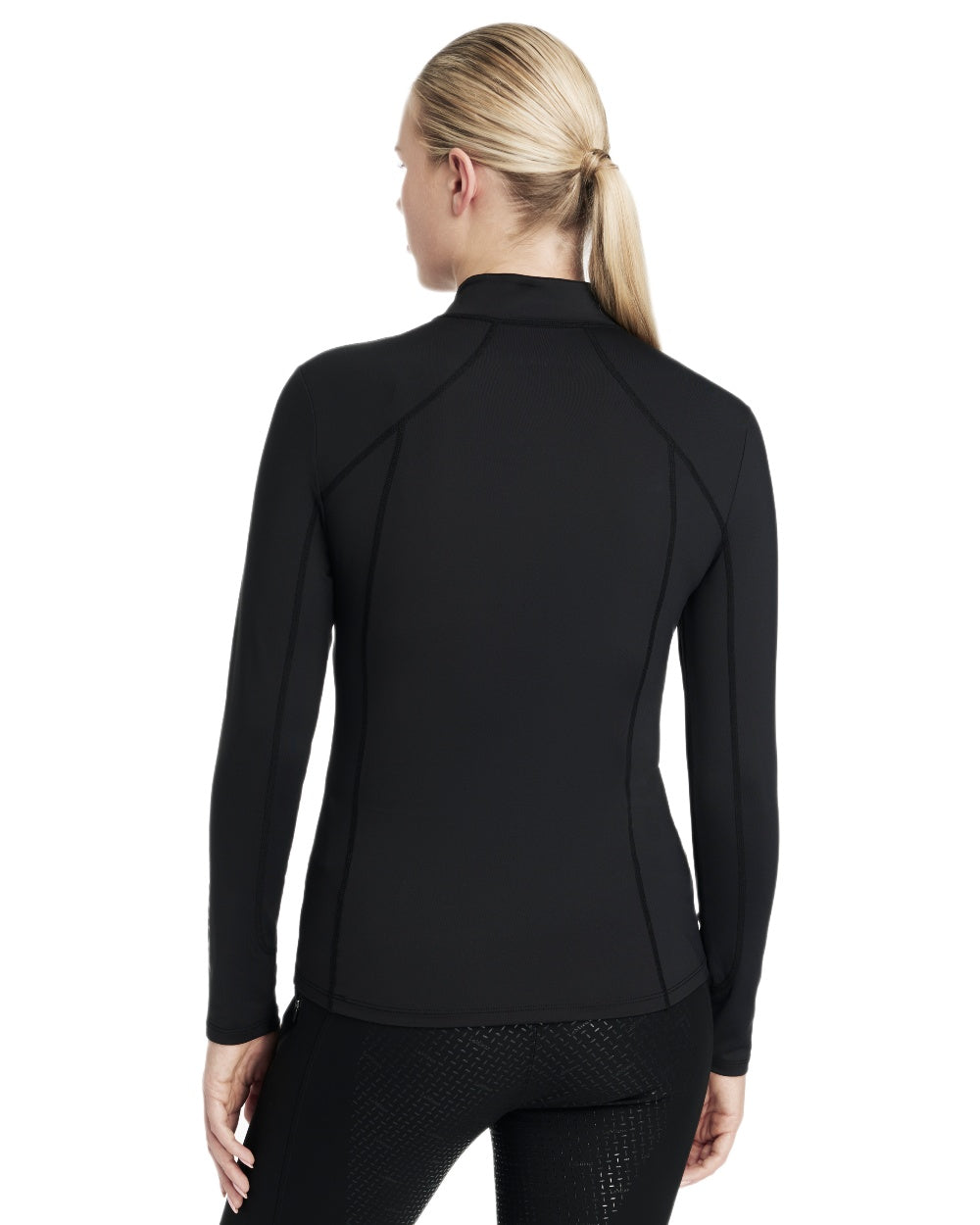 Black coloured LeMieux Womens Classique Base Layer on white background