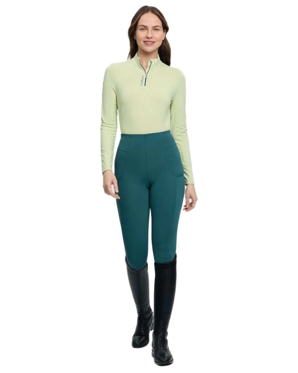 Macaron coloured LeMieux Womens Classique Base Layer on white background