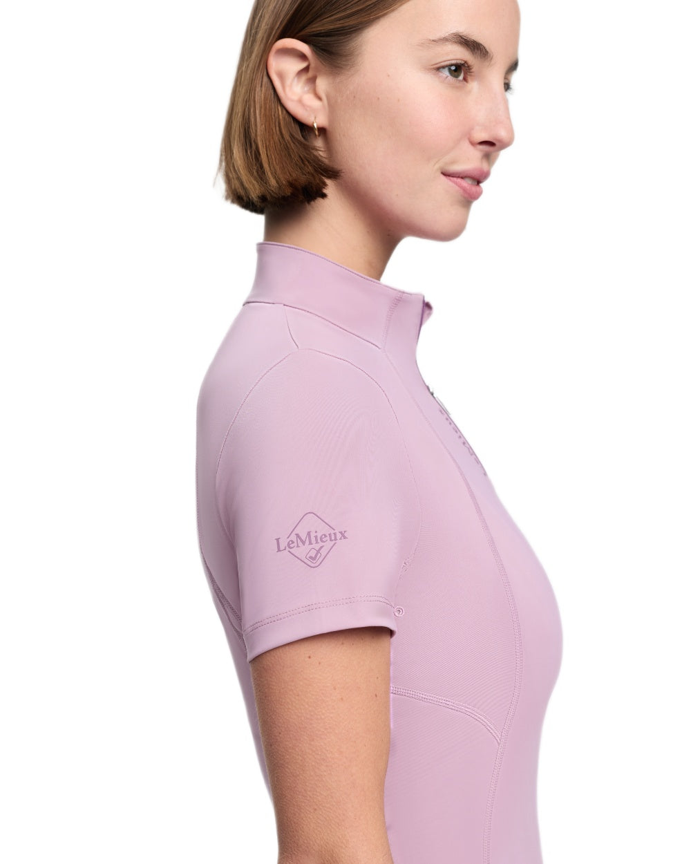 Fondant coloured LeMieux Womens Classique Short Sleeve Base Layer on white background