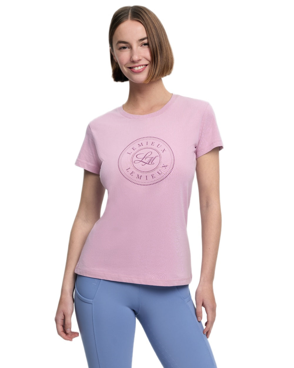 Fondant coloured LeMieux Womens Classique T-Shirt on white background