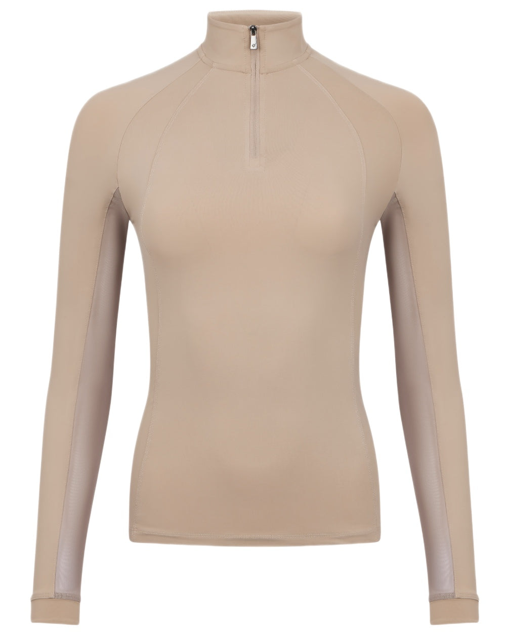 Almond coloured LeMieux Womens Halle Lightweight Base Layer on white background