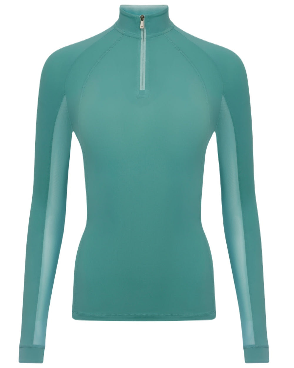 Lagoon coloured LeMieux Womens Halle Lightweight Base Layer on white background