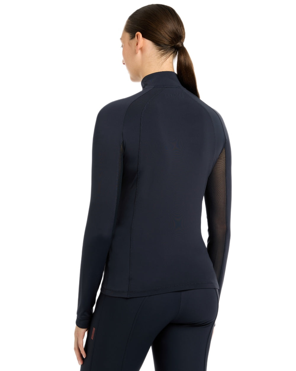 Navy coloured LeMieux Womens Halle Lightweight Base Layer on white background