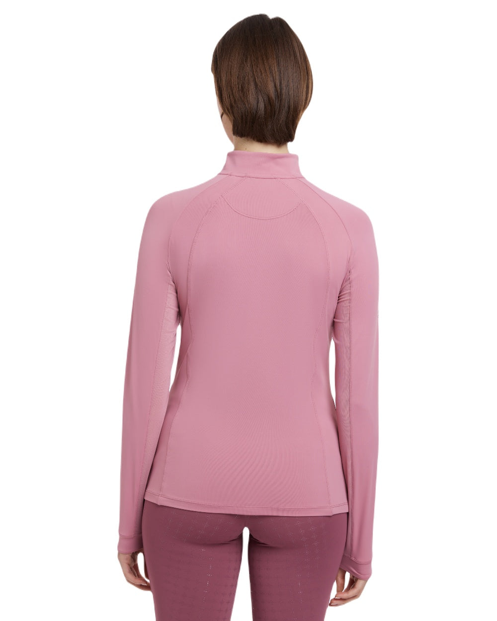 Peony coloured LeMieux Womens Halle Lightweight Base Layer on white background