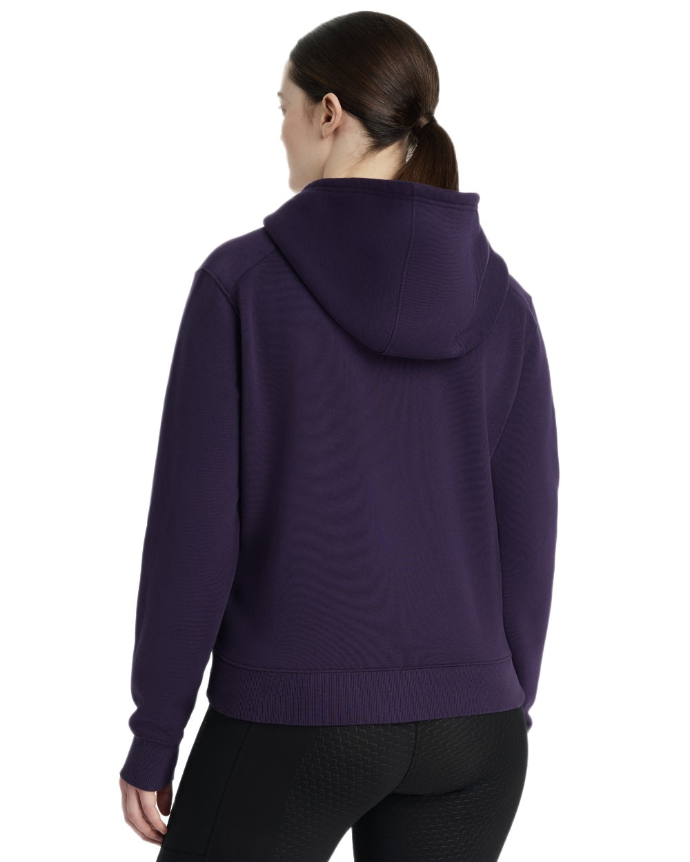 Juniper coloured LeMieux Womens Henrietta Half Zip Hoodie on white background