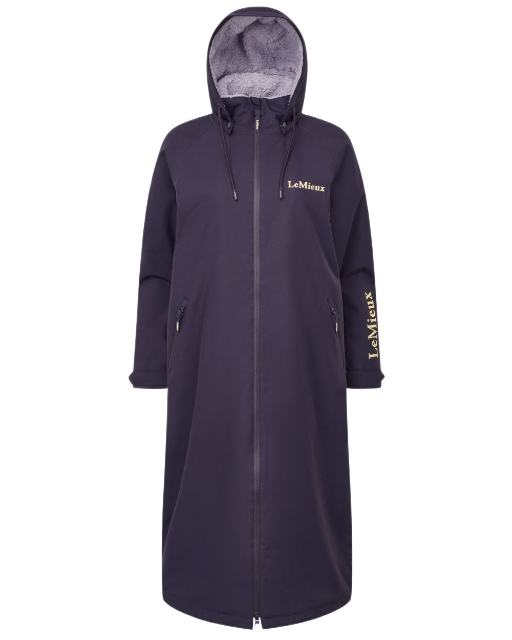 Juniper coloured LeMieux Womens HydroShield Robe Long Coat on white background