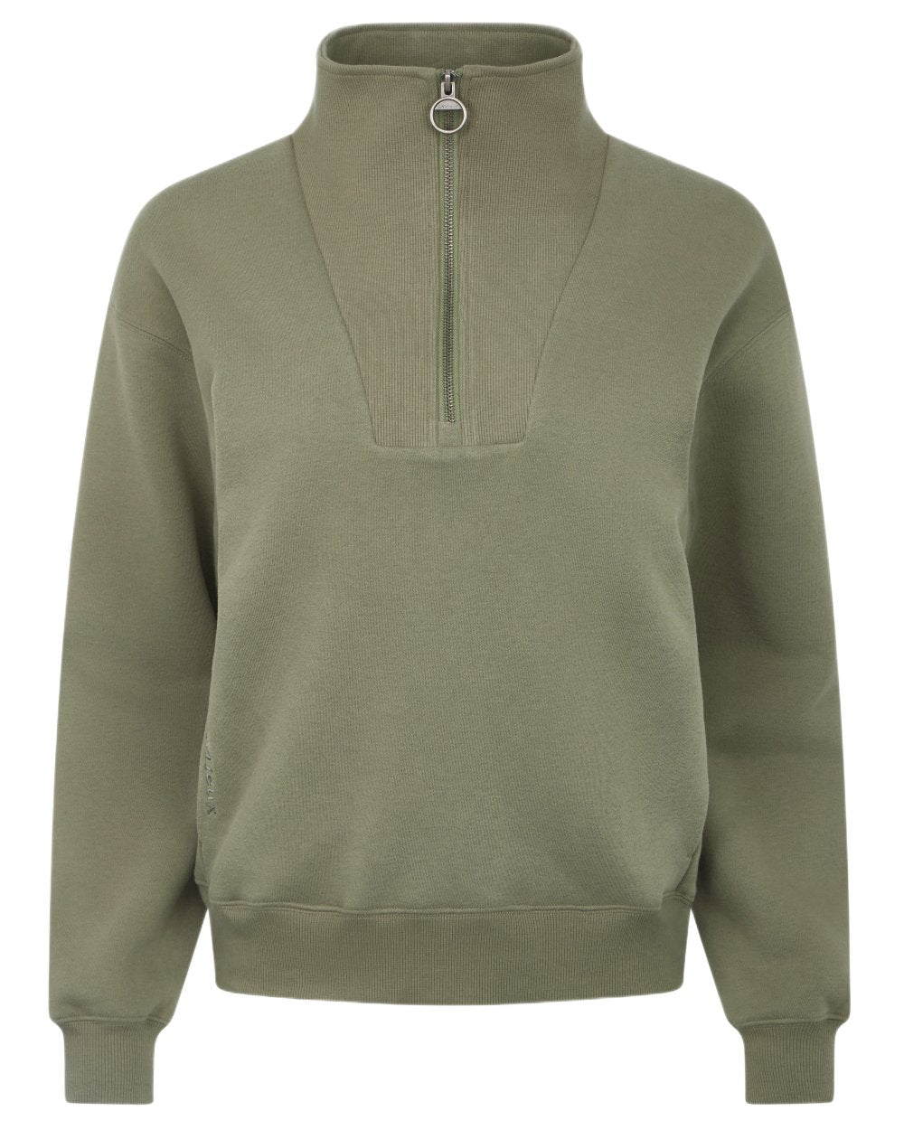 Rosemary coloured LeMieux Womens Keira Quarter Neck Sweatshirt on white background