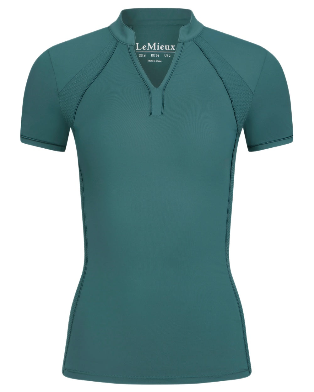 Jungle coloured LeMieux Womens Lisa Mesh Base Layer on white background