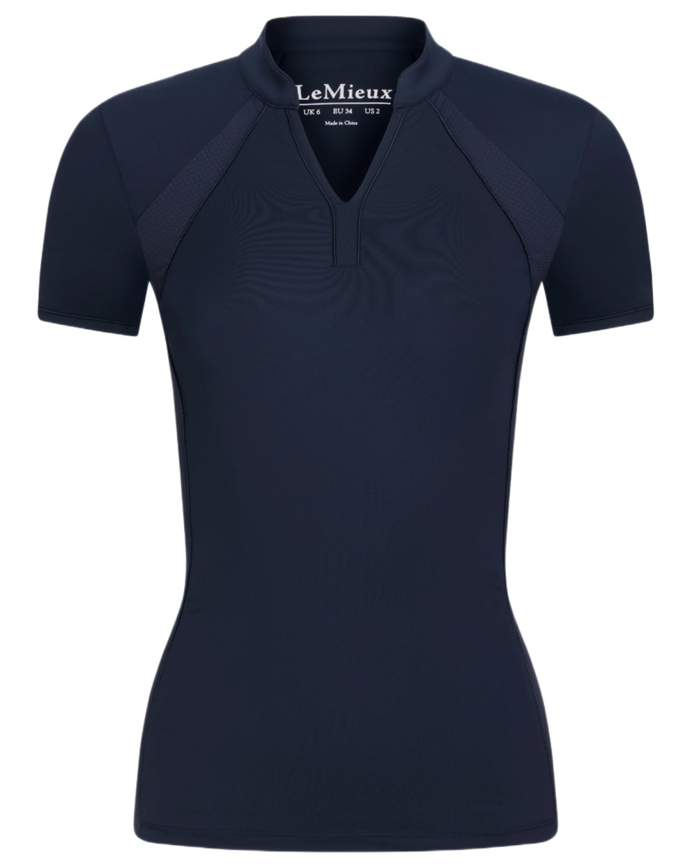 Navy coloured LeMieux Womens Lisa Mesh Base Layer on white background
