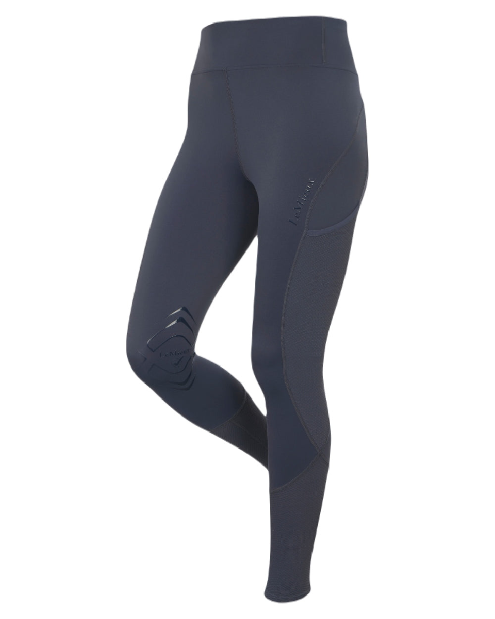 Dusk Blue coloured LeMieux Womens Lydia Mesh Leggings on white background