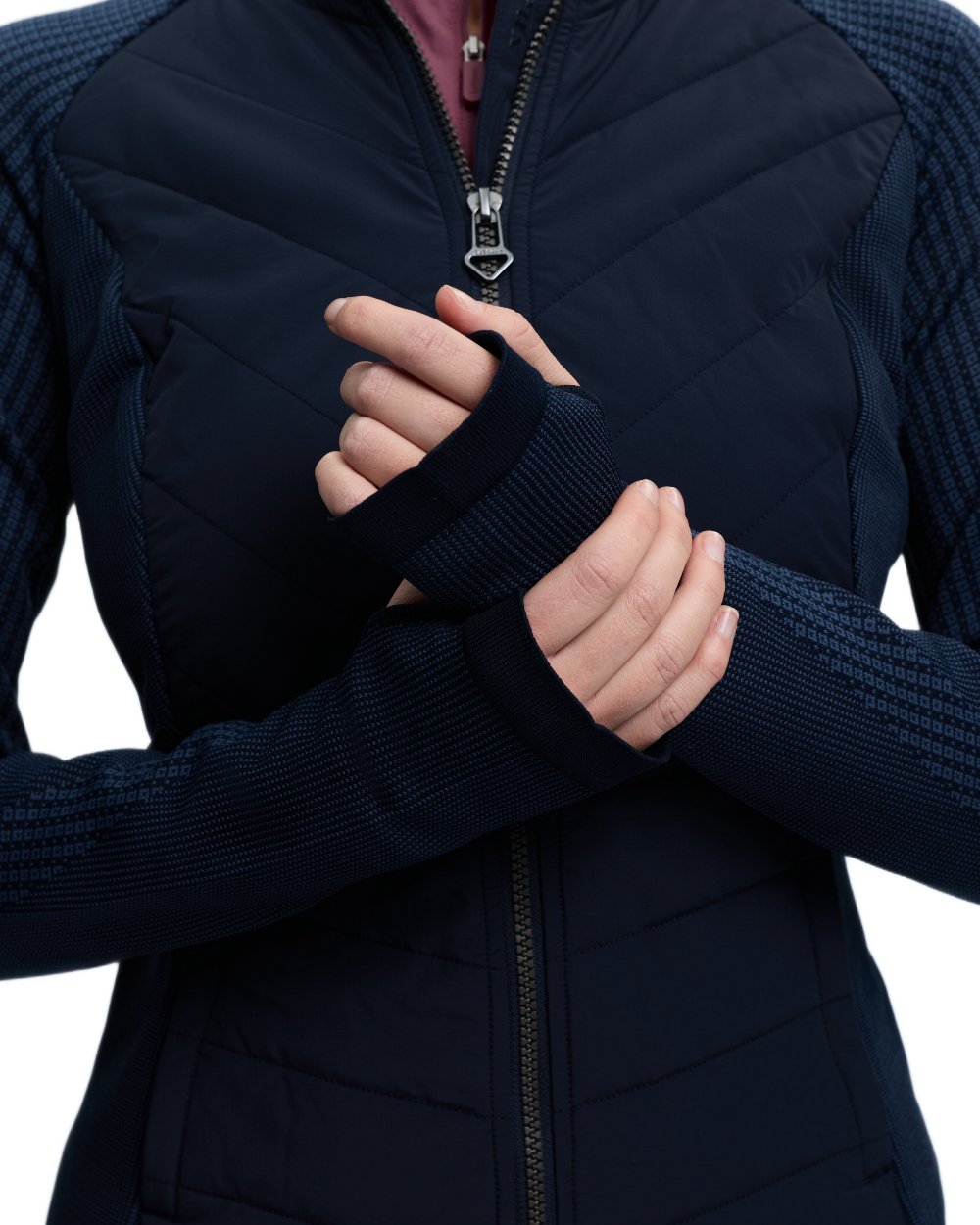 Navy coloured LeMieux Womens Maddie Jacket on white background