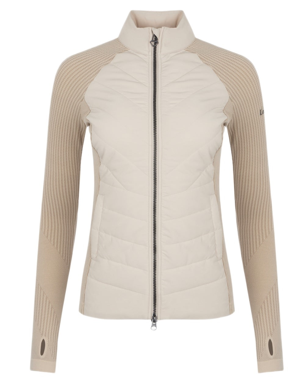Stone coloured LeMieux Womens Maddie Jacket on white background