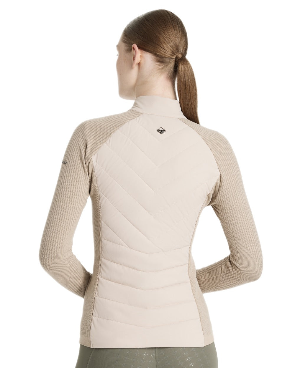 Stone coloured LeMieux Womens Maddie Jacket on white background