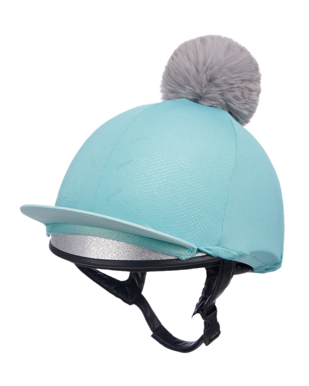 Lagoon coloured LeMieux Womens Maria Mesh Hat Silk on white background