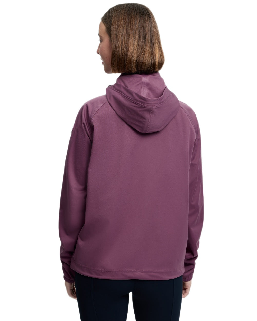 Mallow coloured LeMieux Womens Perri Half Zip Waterproof Jacket on white background