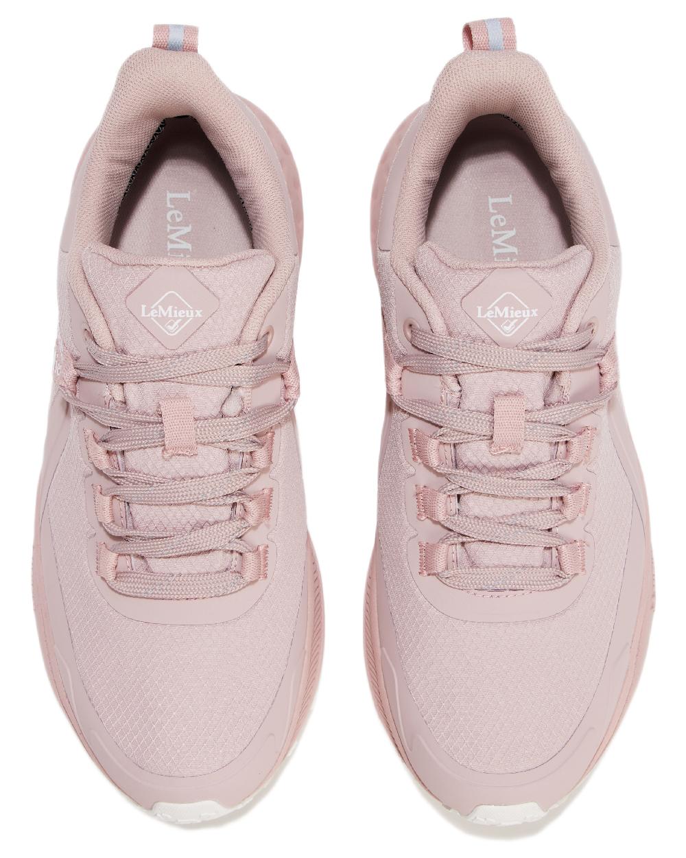 Blossom Coloured LeMieux Womens Trax Viva Waterproof Trainer Shoes on white background