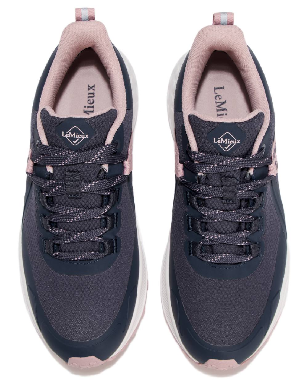 Dusk Coloured LeMieux Womens Trax Viva Waterproof Trainer Shoes on white background