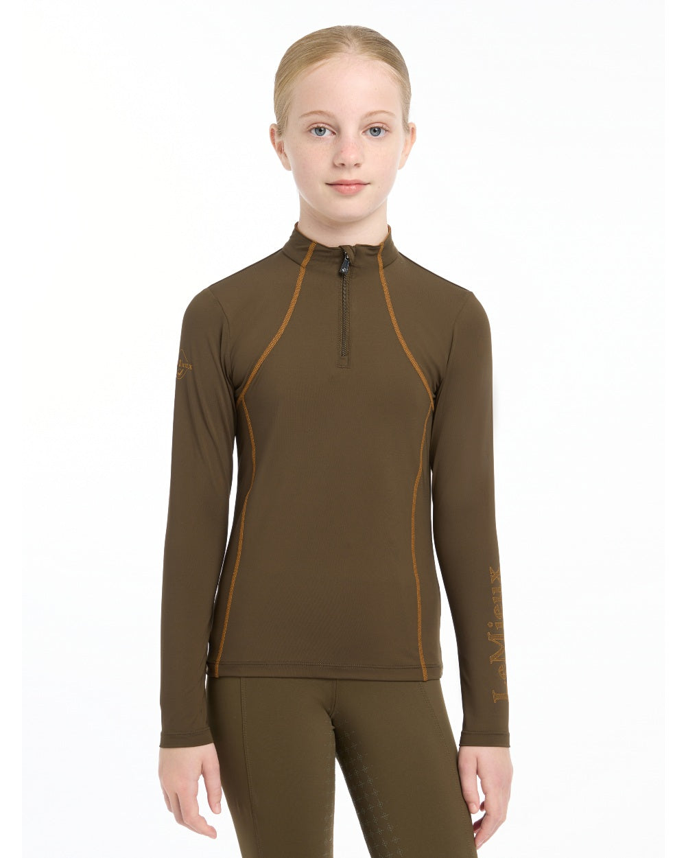 Alpine coloured LeMieux Young Rider Base Layer on white background