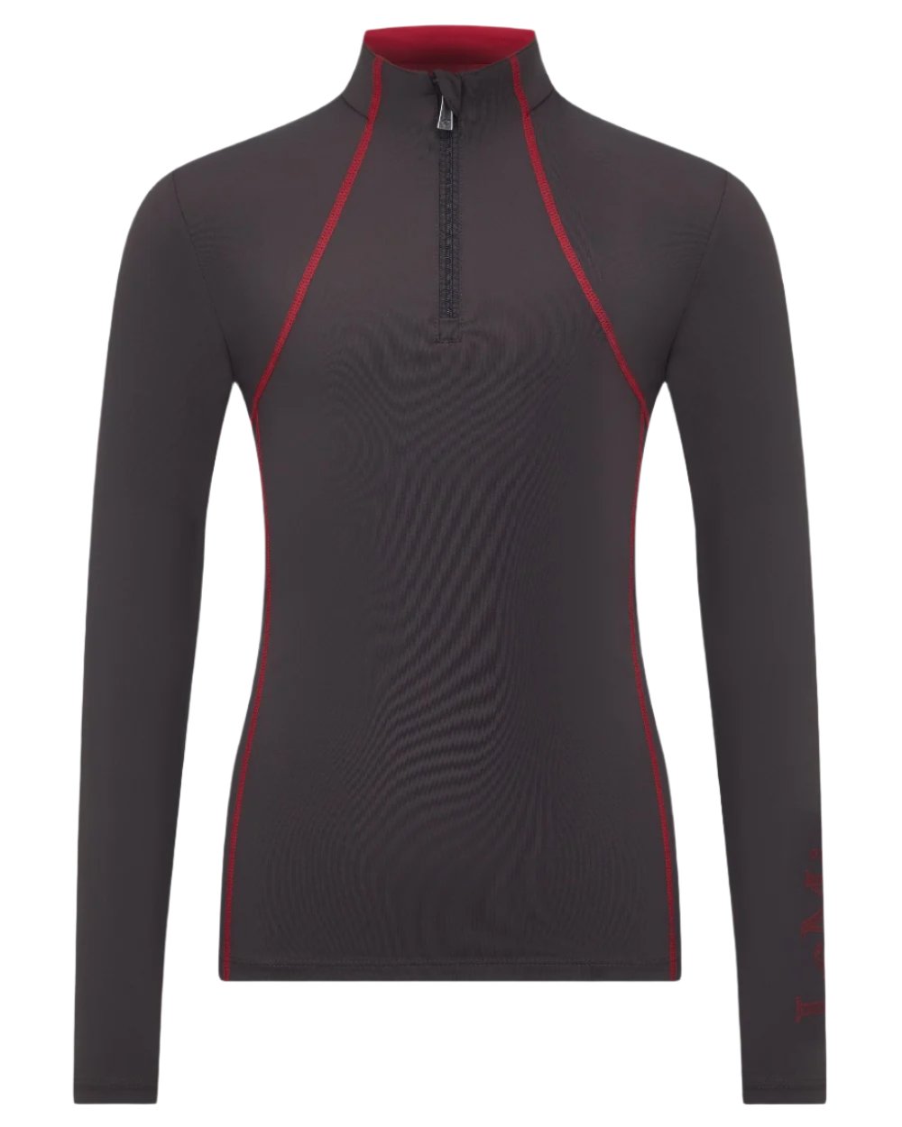Cinder coloured LeMieux Young Rider Base Layer on white background