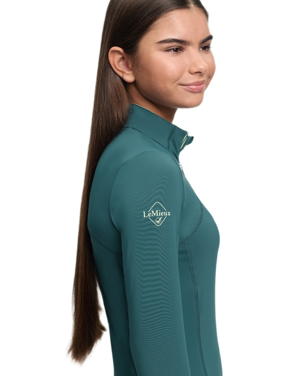 Jungle coloured LeMieux Young Rider Classique Base Layer on white background