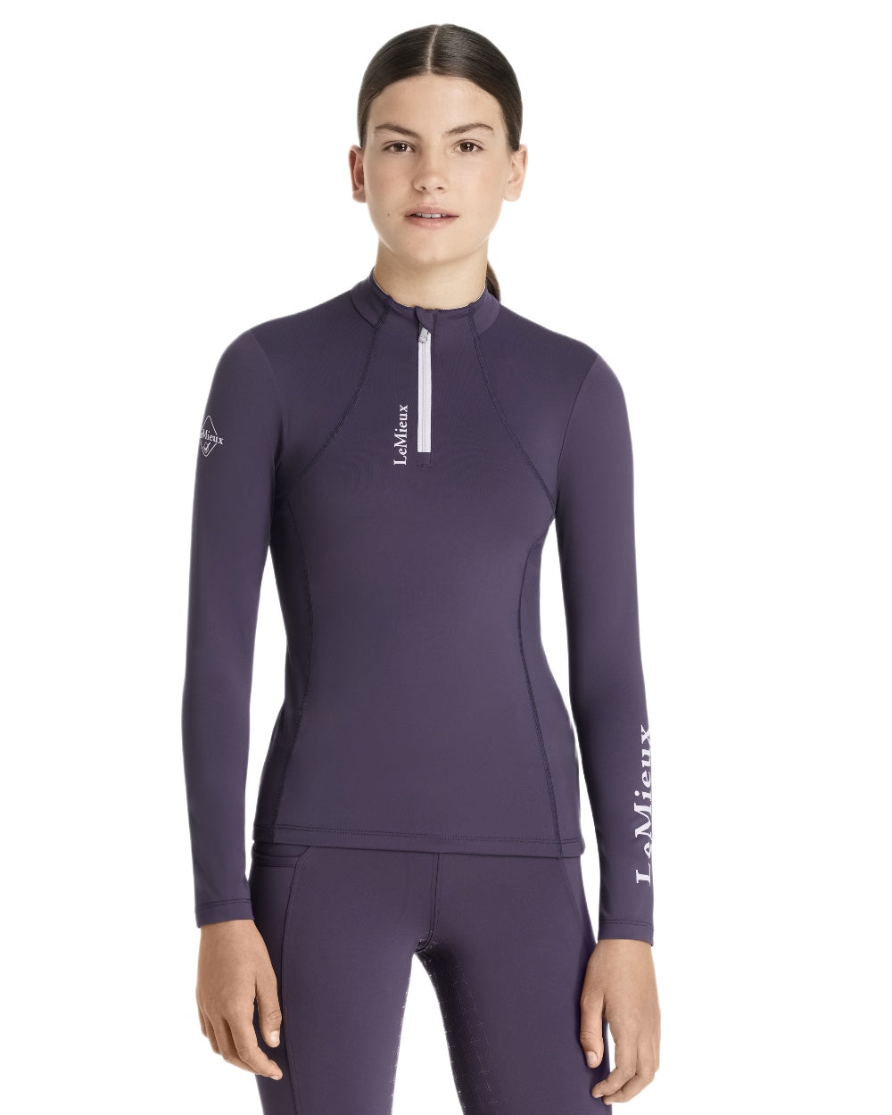 Juniper coloured LeMieux Young Rider Classique Base Layer on white background