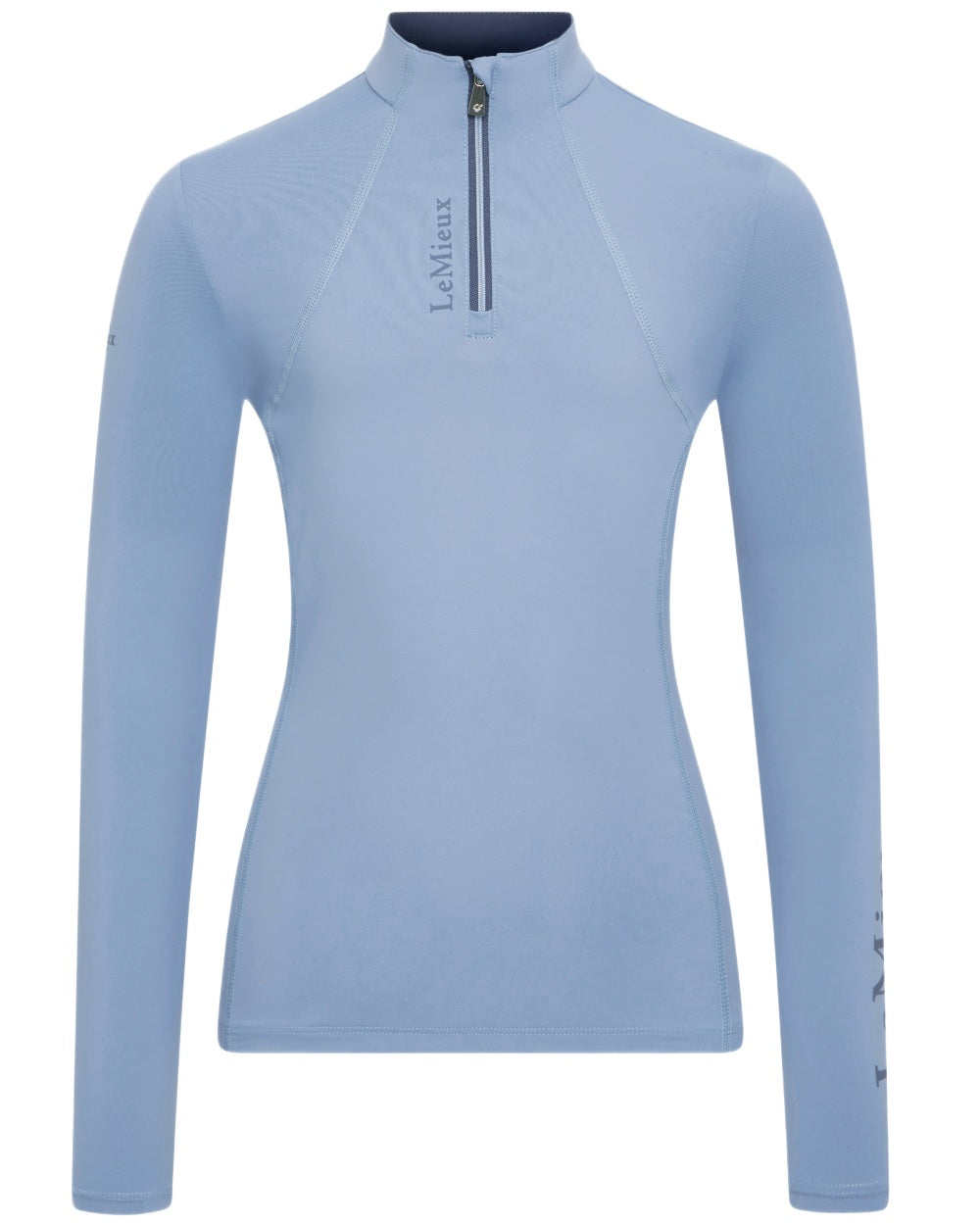 Powder Blue coloured LeMieux Young Rider Classique Base Layer on white background