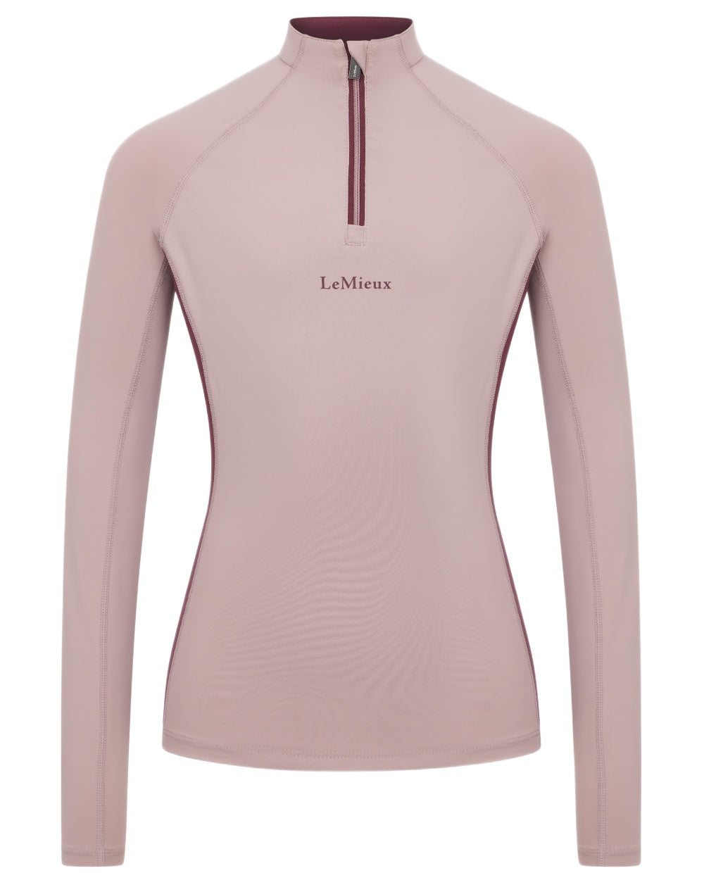 Wild Rose coloured LeMieux Young Rider Classique Base Layer on white background