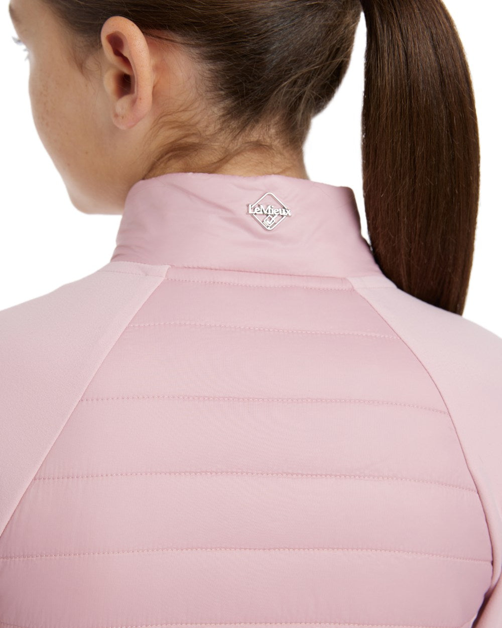 Blossom coloured LeMieux Young Rider Josephine Jacket on white background