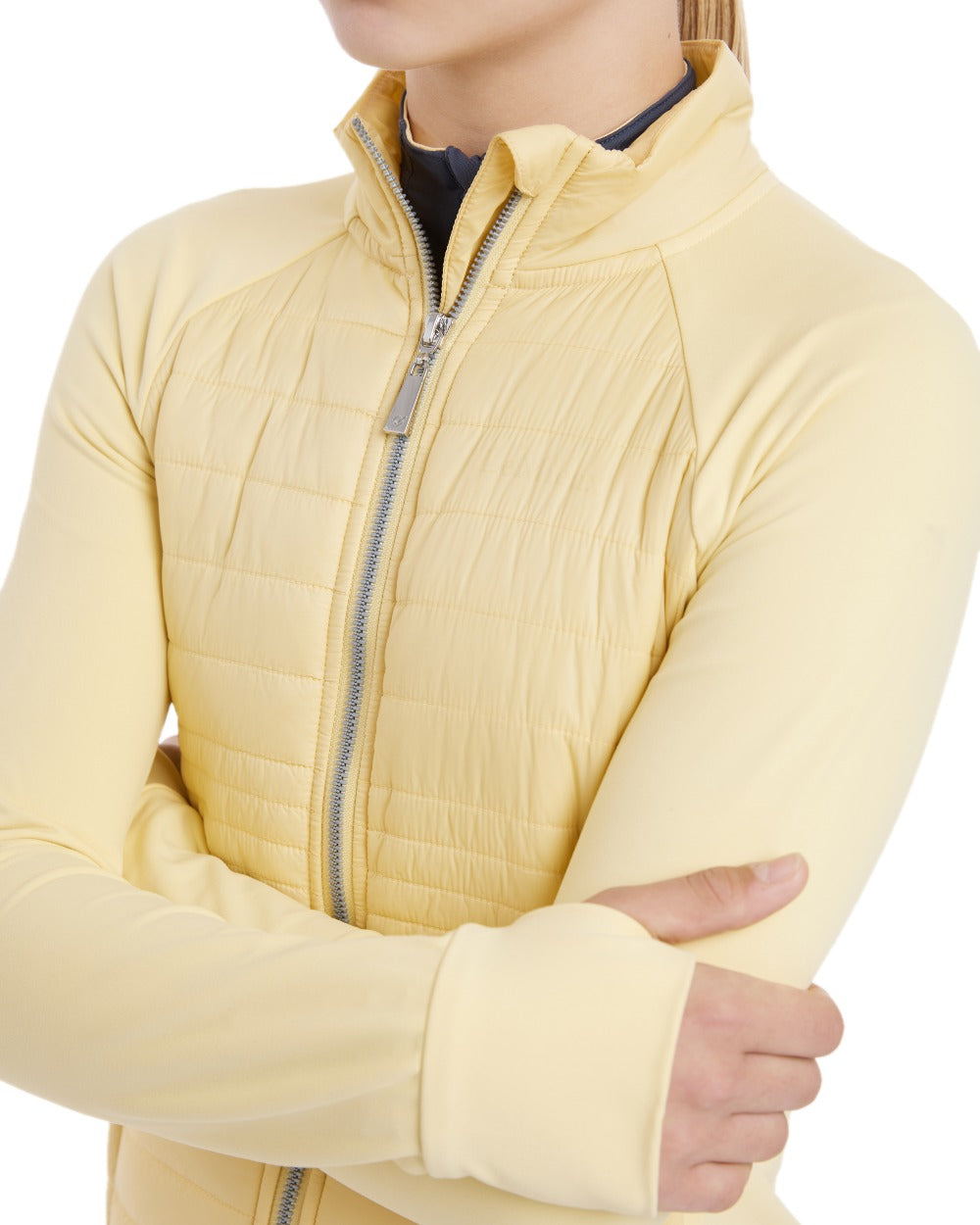 Mimosa coloured LeMieux Young Rider Josephine Jacket on white background