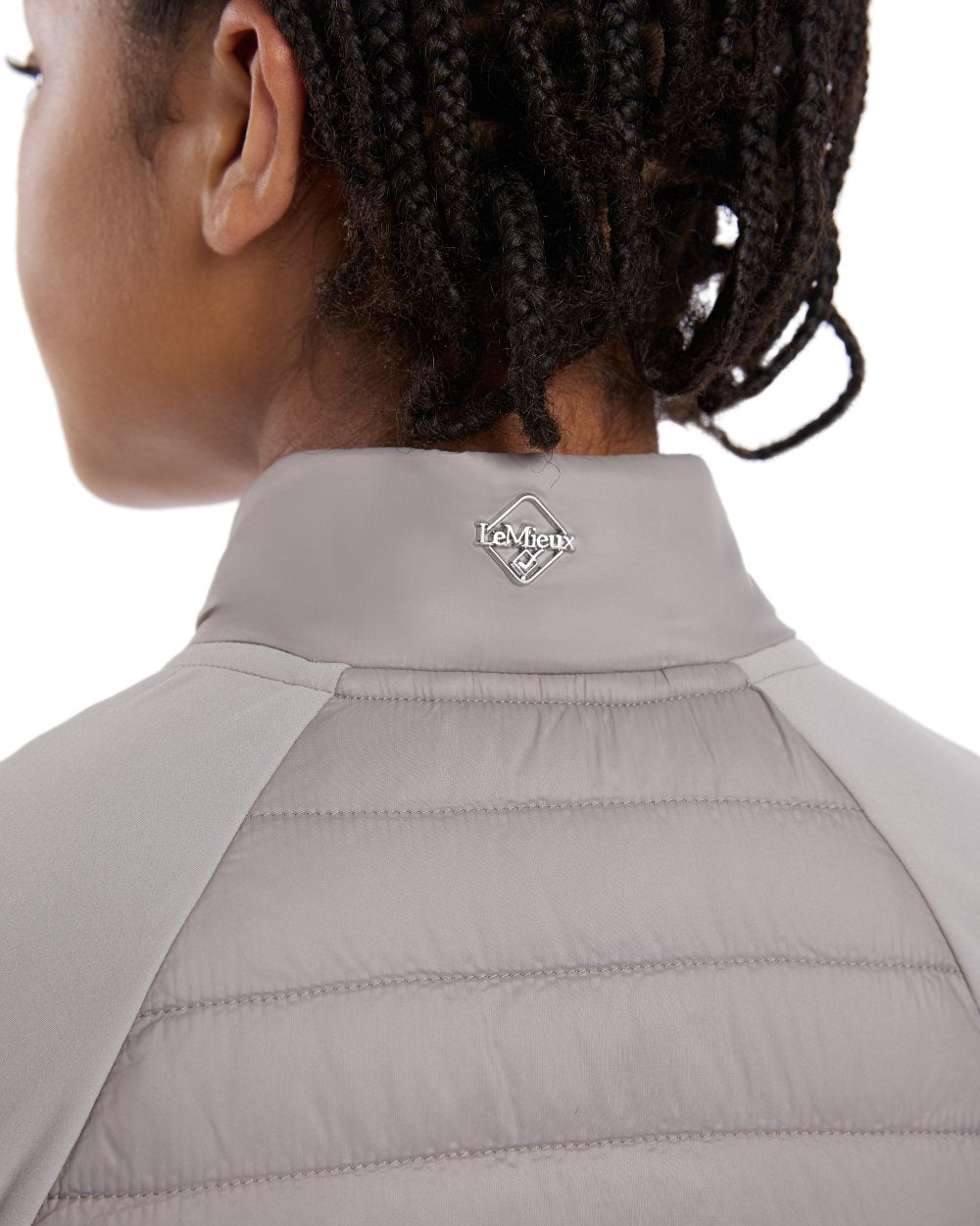 Pecan coloured LeMieux Young Rider Josephine Jacket on white background
