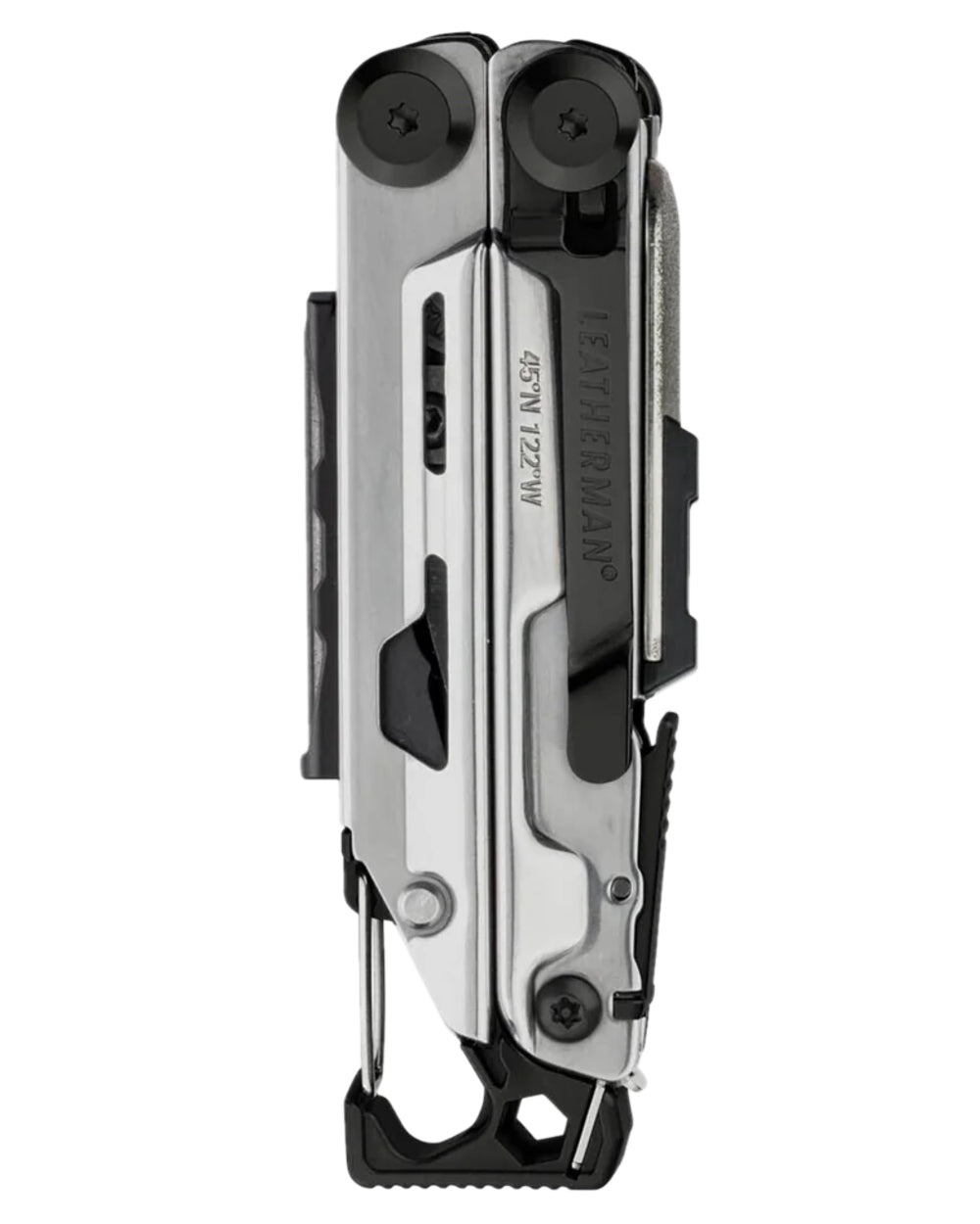 Black Silver Coloured Leatherman Signal+ Multi-Tool on white background